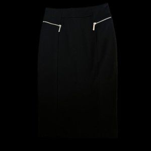 NWT Michael Kors Pencil Skirt w Silver Zippers-2